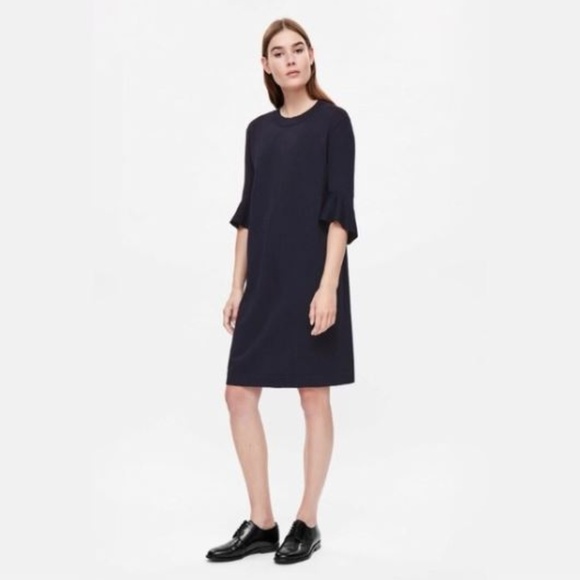 cos navy blue dress